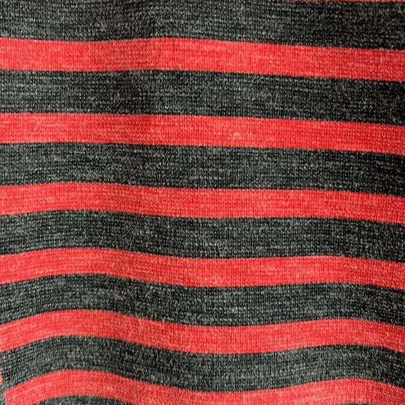 J. Crew Red and Black Striped Short Sleeve Dress Womans Size M‎ - Picture 3 of 4
